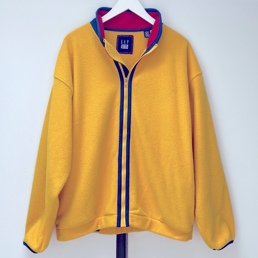 Vintage Gap Arctic Light Fleece Full Zipper Two Pockets Men's Jacket Size Large
